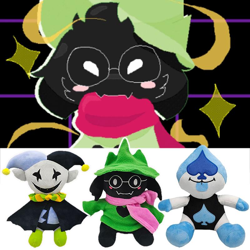 Jevil Deltarune Plush Toy Cartoon Ralsei Lancer Plushie Dolls Animals Stuffed Dolls Figure Decoration Pillow Christmas Gifts
