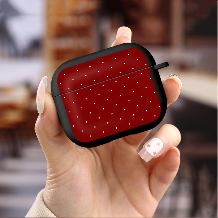 Red White Polka Dots Earphone Cases Cover Case For Airpods 4 1 Pro2 3 2 Pro Pro3