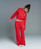 AMES-WORLDWIDE Classic Slim Boot Cut Sweat Pants Red