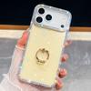 Star Transparent Glitter Powder Suitable for IPhone17Air Phone Case Apple 16 Ring Bracket 15 Diamond Mounted Anti Fall Cover