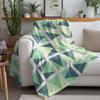 Trendy Geometric Triangle Blanket for Sofa Bed Travel Camping Living Room Office Conditioning Blanket for All Seasons Gifts