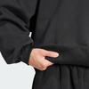 adidas Fleecegefüttertes Locker geschnittenes Rundhals-Sweatshirt Herren-Oberteile Schwarz JJ2269