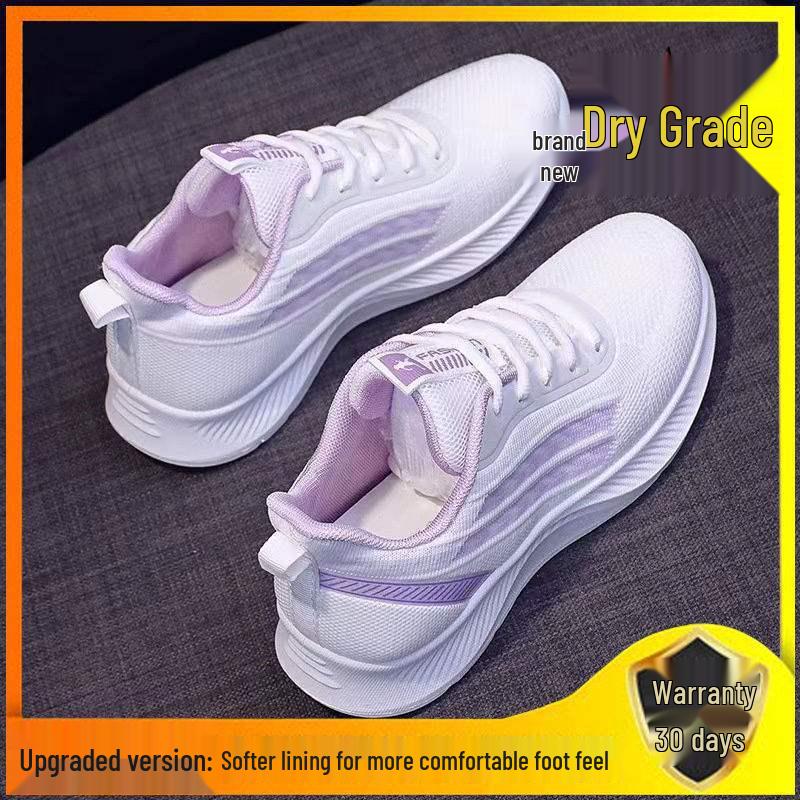 2025 Women's Spring/Summer Flyknit Sneakers - Breathable, Non-Slip Running Shoes with Soft Sole.