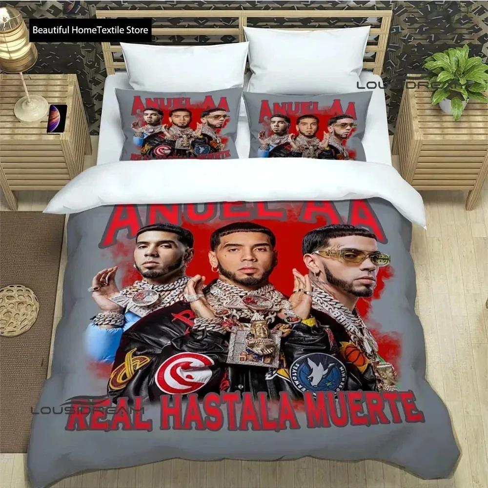 Rapper Anuel AA Printed Bedding Sets Exquisite Bed Supplies Set Duvet Cover Bed Comforter Set Bedding Set Luxury Birthday Gift