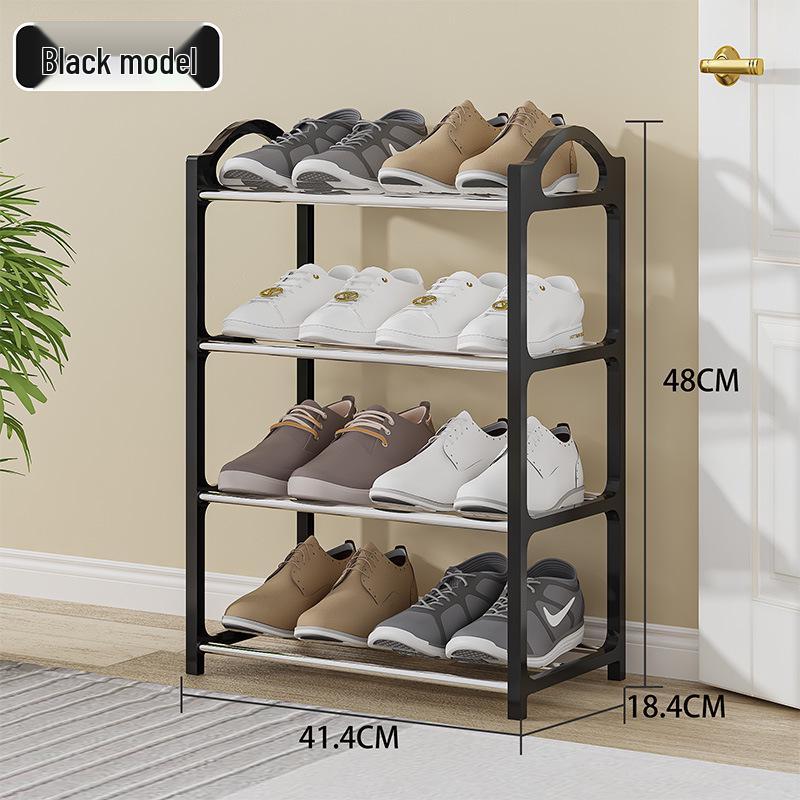 Компактная многоуровневая обувница для прихожей или балкона, четыре яруса для дома или арендных помещений
