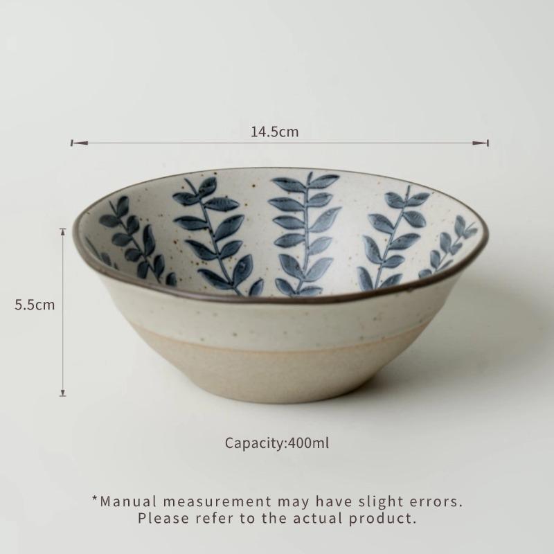 Creative Handmade Ceramic Vintage Rough Rice Bowl Dessert Bowls Breakfast Yogurt Oatmeal Bowl Party Dishwasher Safe Eco-Friendly