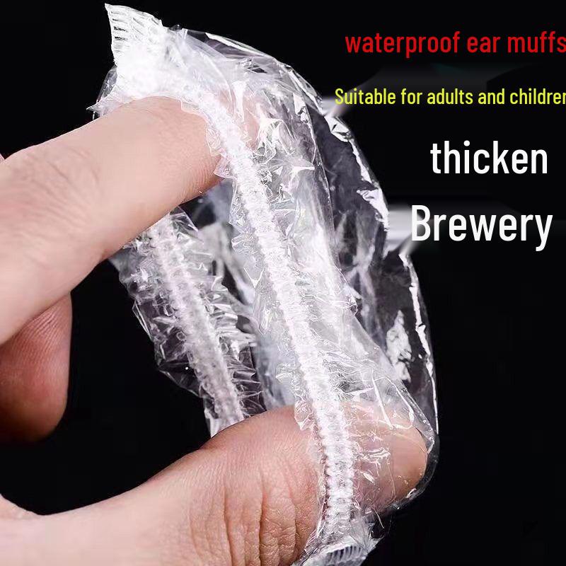 Wasserdichte Einweg-Ohrschützer für Haarfärben, Baden und den Gebrauch im Schönheitssalon - Verdickter Schutz für Friseurbedarf und Haarwäsche.