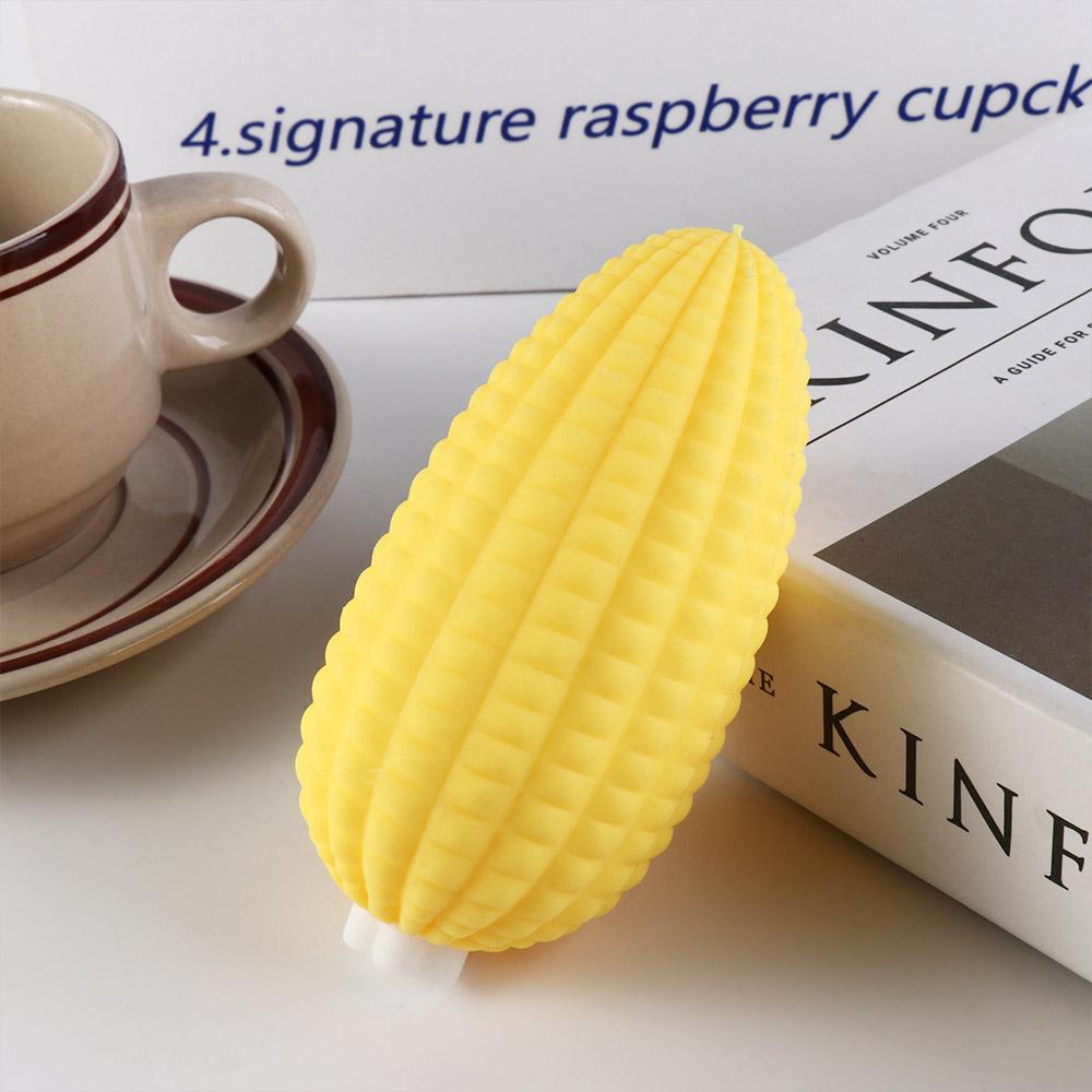 Sticky Cheese Squeeze Toy Slow Rebound Pinch Decompression Vent Antistress Simulation Corn Toy Squishy Slow Rising