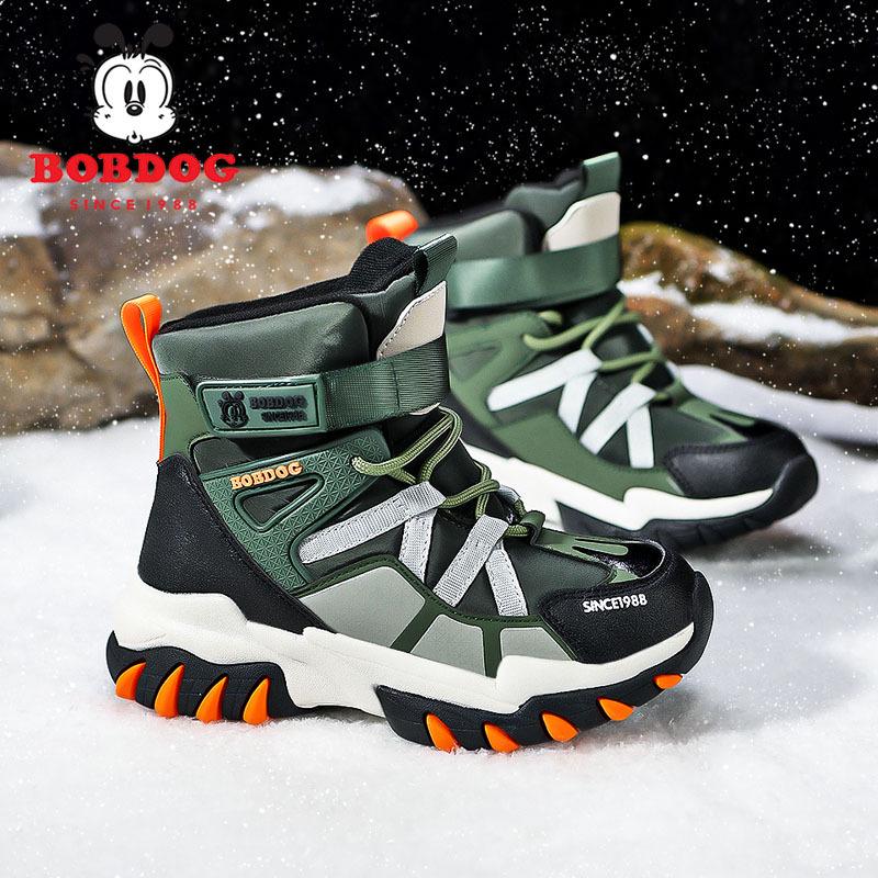 

Детские зимние водонепроницаемые нескользящие сноубутсы Bobdog для мальчиков, с плюшевой теплой подкладкой, издание 2025 года 34