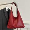 Women Tote Bag Large Capacity Pu Leather Waterproof Simple  Shoulder Bag