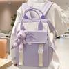 Children's Schoolbags  Elementary School Girls  Junior High School Girls  Contrasting Color Small Backpacks