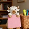 Planche à Mémo Vache des Highlands Porte-Notes en Résine Décoration de Bureau Mignonne Organisateur pour Bureau et Étude Cadeau Pratique pour la Maison et le Bureau
