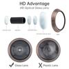16mm 180° Wide Angle Door Viewer Peephole: Reinforced Steel Lock Core with 360° Rotation Privacy Cover for 1.77 Thickness, Dustproof