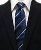 [Aoki] Washable Necktie - Supports Businessmen and Job Seekers - Available in Various Colors - Navy Stripe - Free Size