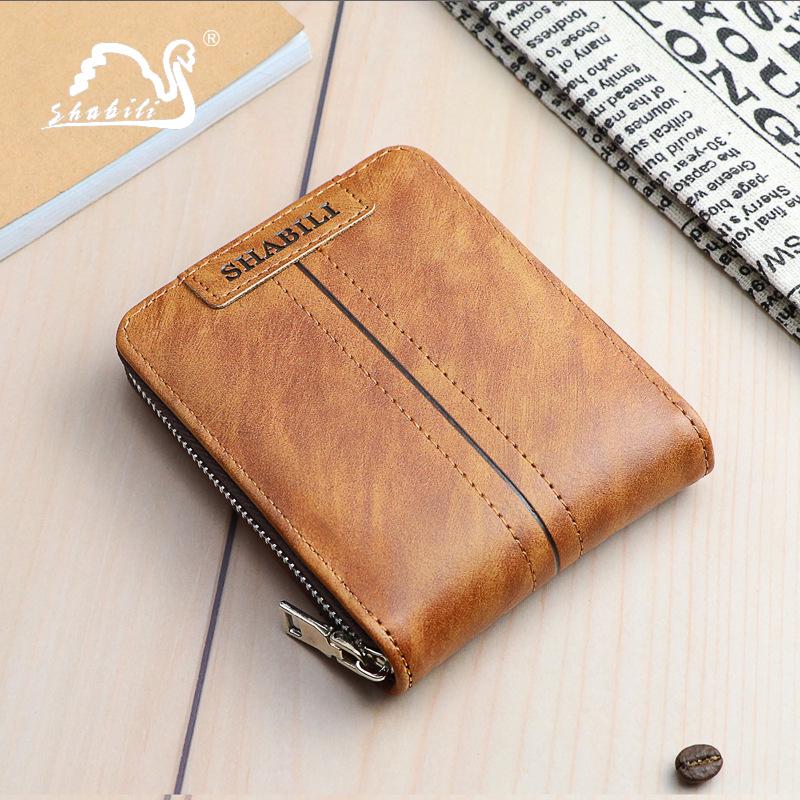 Men's Korean-Style Fashion Wallet: Classic, Large-Capacity, Multi-Card, Horizontal Zipper Design