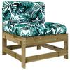 vidaXL 3-tlg. Garten-Lounge-Set mit Kissen Kiefernholz Imprägniert