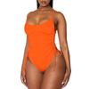 Women's Fashion Sexy Solid Color One-Piece Bikini Beach Swimsuit