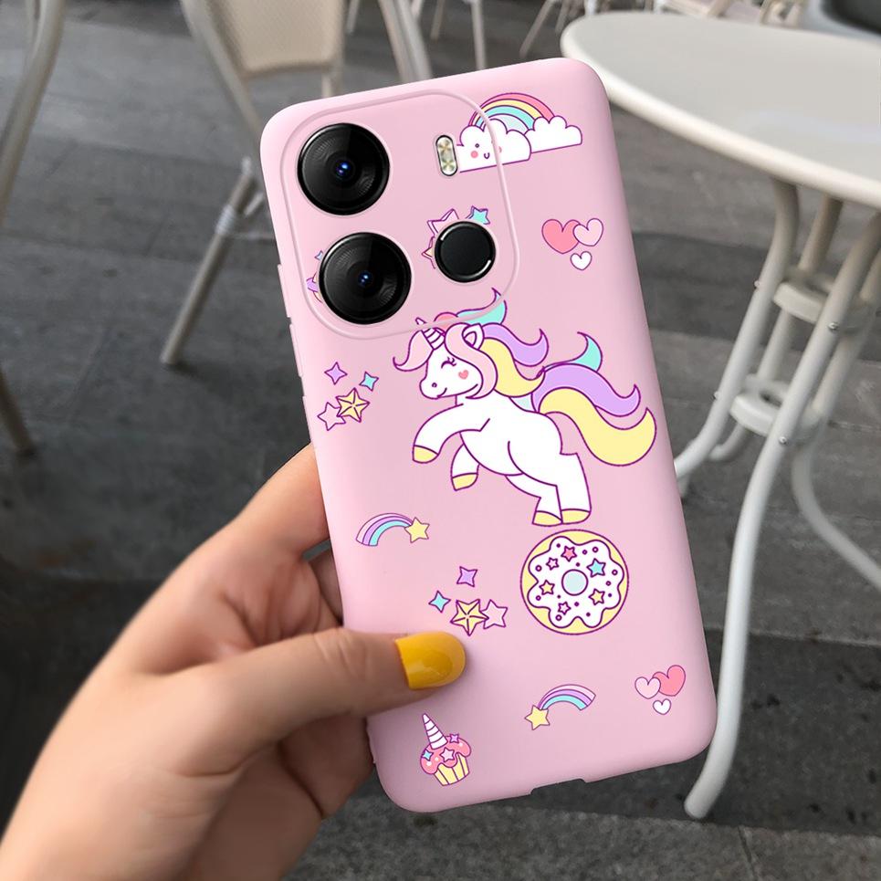 For Cover Tecno Pop 7 Pro Case Astronaut Dragon Silicone TPU Soft Back Cover Cases for Tecno Pop7 Pro BF7 Shockproof Bumper Capa