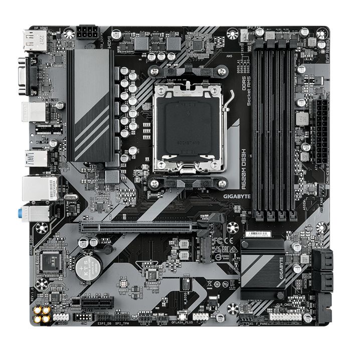 Mainboard - gigabyte - a620m ds3h - micro-atx-format - amd a620 chipsatz - ddr5 & pcie 4.0