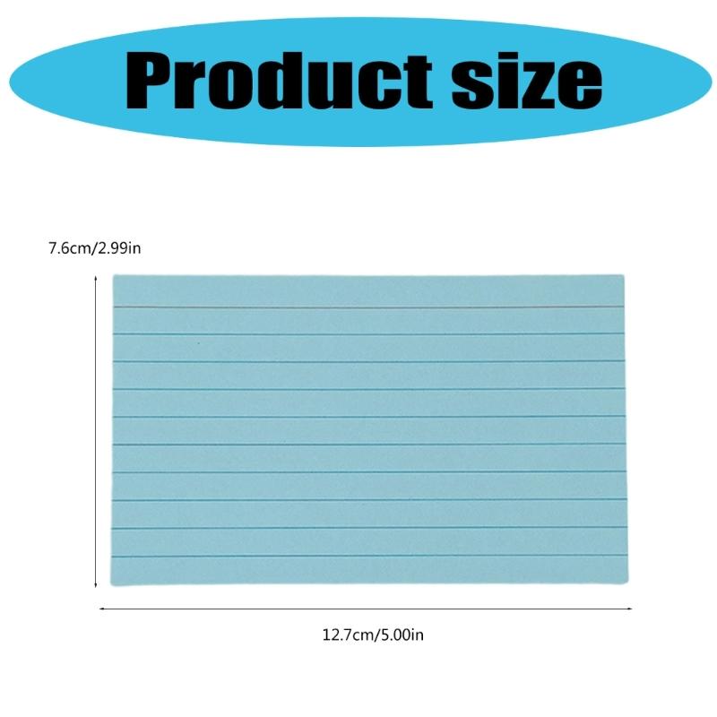 50 Pieces Colored Note Paper 3x5Inch Ruled Study Card Note Card Vocabulary Card Lined Notecards Small Pocket Notepads