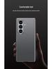 Ultra-Thin Samsung Z Fold7 Leather Case - Metal Paint, Solid Color, Integrated Shell Design