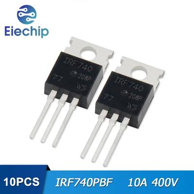 10 Stück IRF740PBF IRF740 MOSFET-Transistor 10 A 400 V TO-220