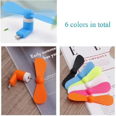 MIMIRACLE Mini Cellphone Fan Portable Mobile Phone Fan Compatible with iPhone Cell Phone Summer Accessories (6 Pack)