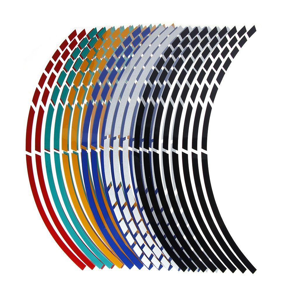 Reflective Motorcycle Car Wheel Tire Stickers Motorcycle Reflective Rim Tape  Trim Strips
