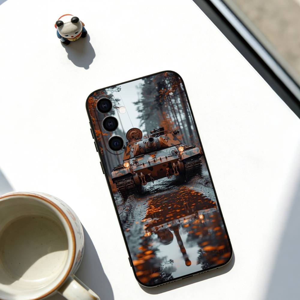 Heavy tank Phone Case For Samsung Galaxy A73,A72,A71,A70,A53,A52,A51,Others Soft Black Cover