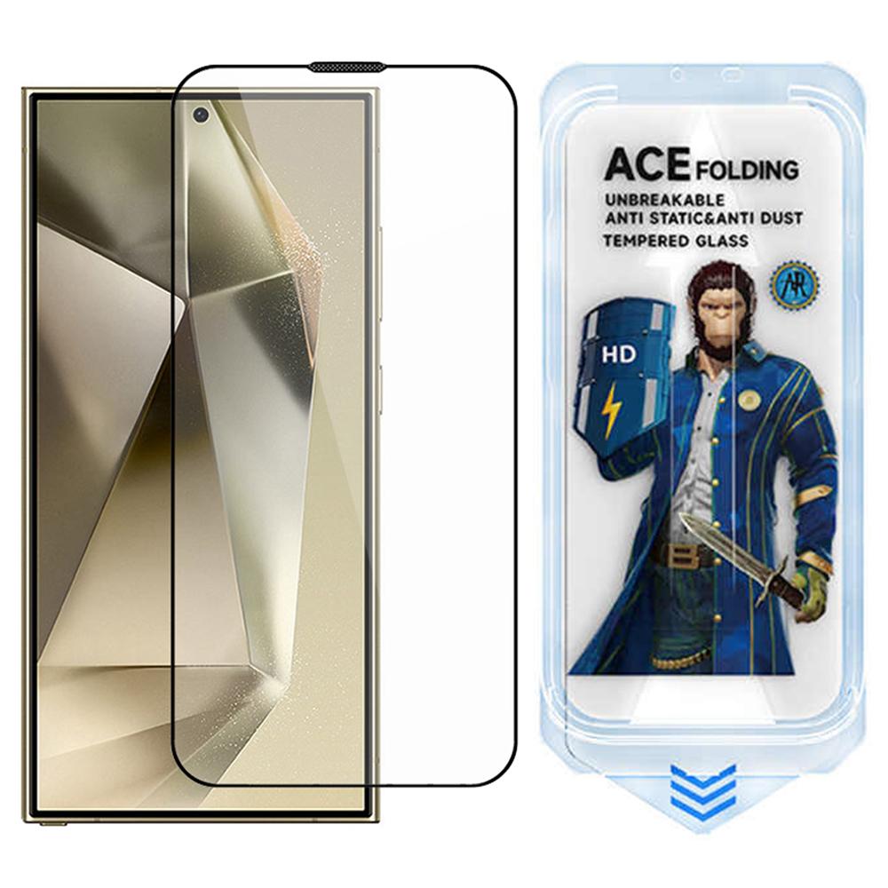 

ESHMILY For Samsung Galaxy S24 Ultra Screen Protector 2.5D High Aluminium-Silicon Glass Clear Film with Easy Installation Tool Type A