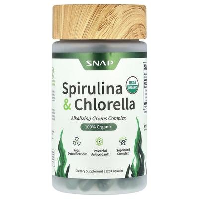 iHerb Spirulina & Chlorella Capsules 120 Count