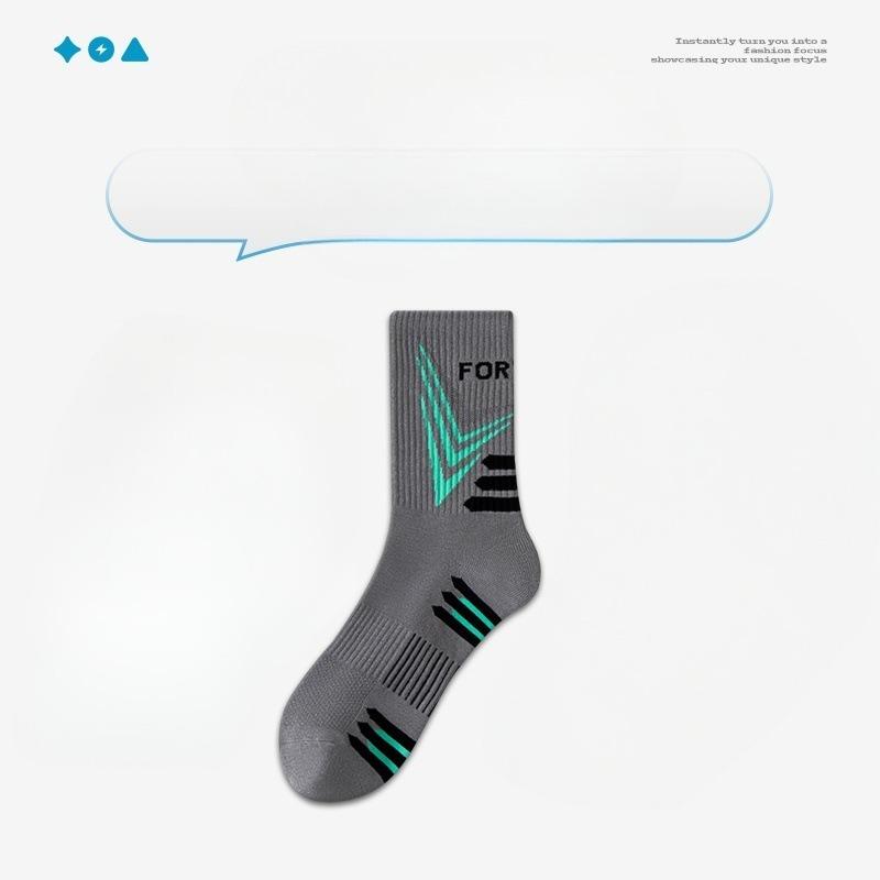 Male Spring and Autumn Basketball Deodorizing Students In The Tube Cotton Socks