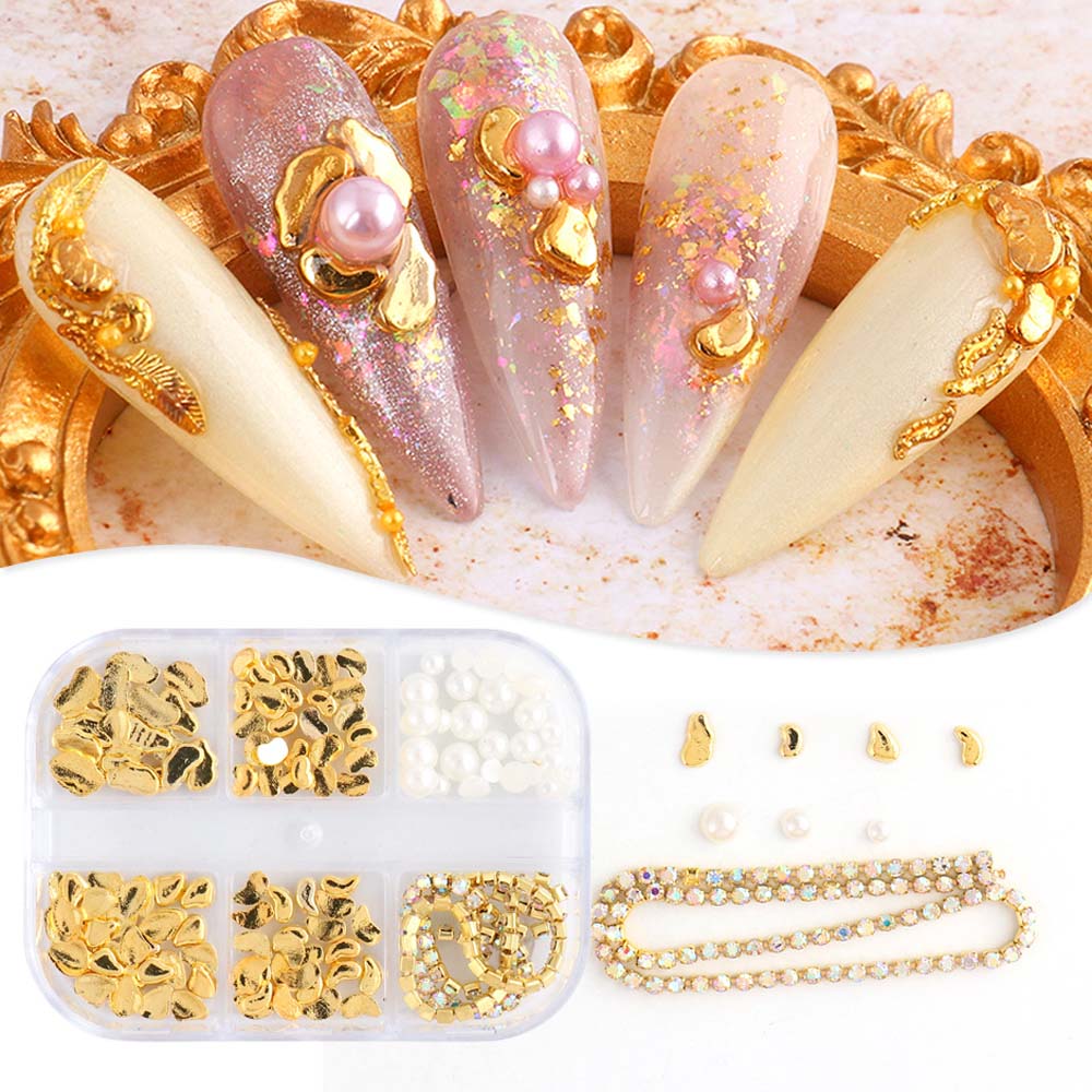 

Claw Drill Pearl DIY Nail Art Ornaments Manicure Tool 3D Metal Accessories Nail Art Decorations 2