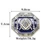 Retro Masonic Plate Buckle: American West-Inspired Fashion Belt
