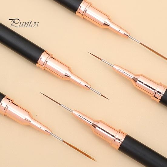 5 tk küünekunsti pliiatsid Tugevad, pika elueaga, õrna disainiga peene joonega joonistuspintsel kauni küünekujunduse jaoks