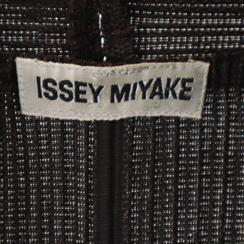 ISSEY MIYAKE 90er Jahre Alt Made in Japan Gestreiftes Muster Plissiertes tailliertes Jackett Herren Gebraucht