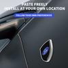 3D Metal Car Body Fender Emblem Shield Stickers Decor Car Interior Accessories For Ford Edge U387 CD2 CD4