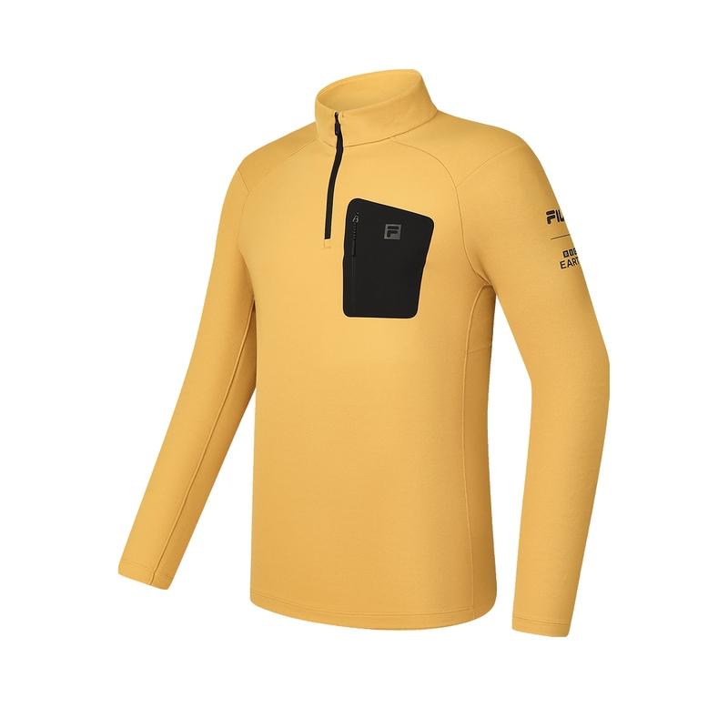 

New FILA x BBC EARTH T Shirt Men s Strawflower Yellow A11M437201FYE 180/100A/XL