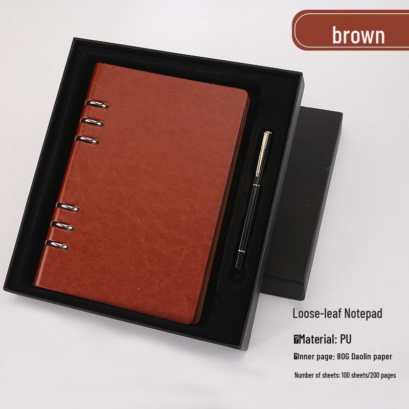 Enterprise Loose-leaf Notebook, Customizable A5/B5/A6 for Company Events & Meetings