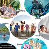 Poncho Accappatoio Unisex Asciugatura Rapida per Surf & Nuoto - Morbido Asciugamano da Spiaggia per Cambiarsi in Viaggio per Adulti