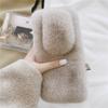 Solid Color Warm Scarf Thick Cross Neck Scarf Fashion Neck Shawl  Gift