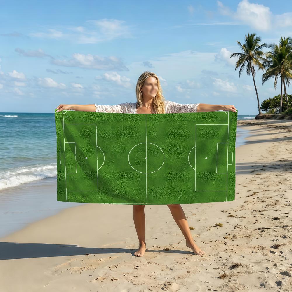 Football Field Towel Soft Pool Gift For Travel Gym Shower Camping Quick Dry Sports Beach Towel
