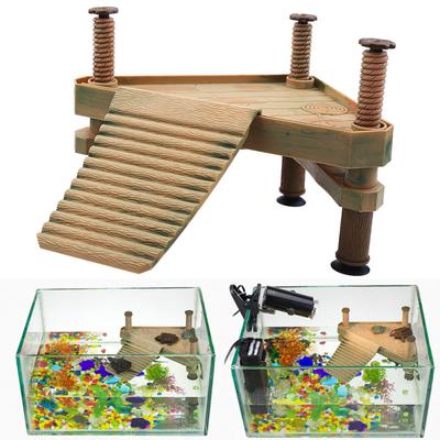 Horký! Vyhřívací plošinový dok na molo Natural Animal Tortoise Pier pro dekoraci akváriových akvárií