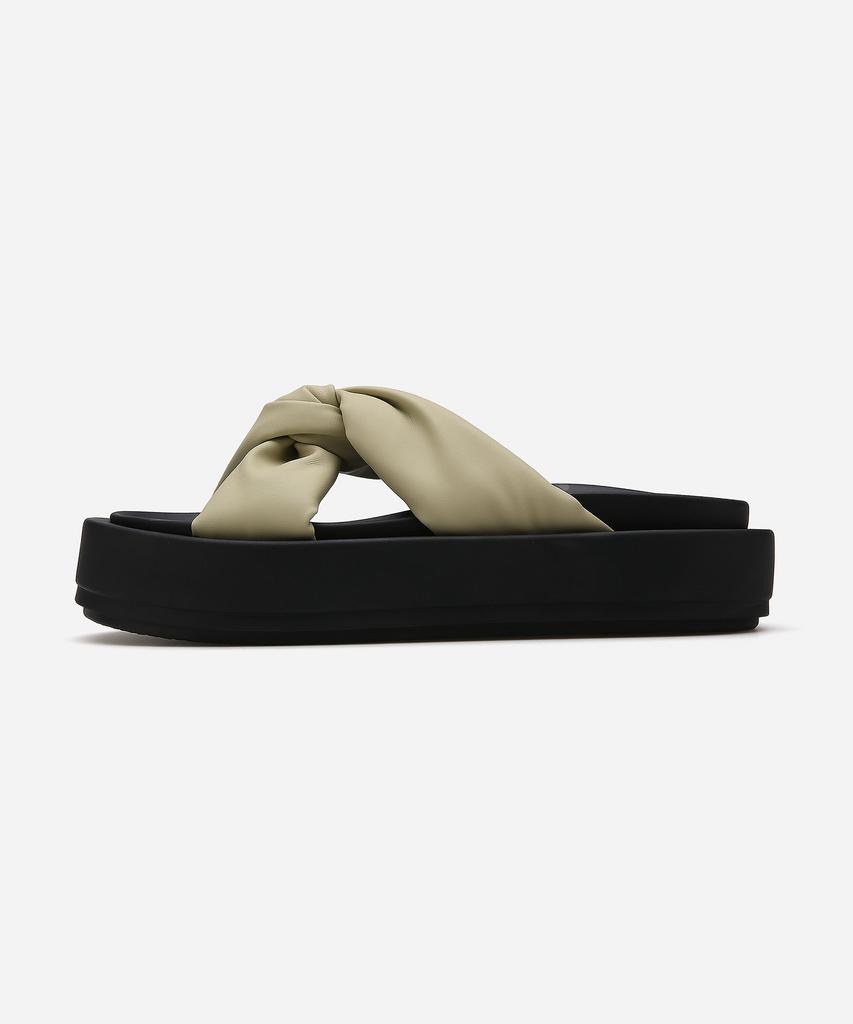 Salt And Chocolate Twister Platform Slippers 412423003 (4Cm/3 Colors)