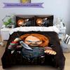 Chucky 3pcs Bedding Set Duvet Cover Closure Includes 1 Duvet Cover & 2 Pillowcases for All Seasons Bedroom Home Dorm Decor
