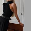 Spring One Shoulder Ribbed Knitted Elegant Bodysuit Skinny Tops Party Sexy Cut Out Bodysuits Clothes For Women
