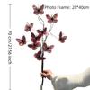 Aesthetic DIY Simulation Butterfly Photography Prop 3D Artificial Dead Branch Desktop Decorations Fake Flower Home Decor