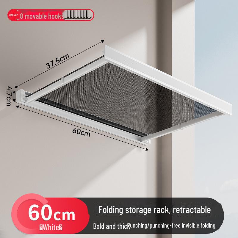 Gao Wenhai Telescopic Balcony Clothes Drying Rack - Punch-Free & Invisible