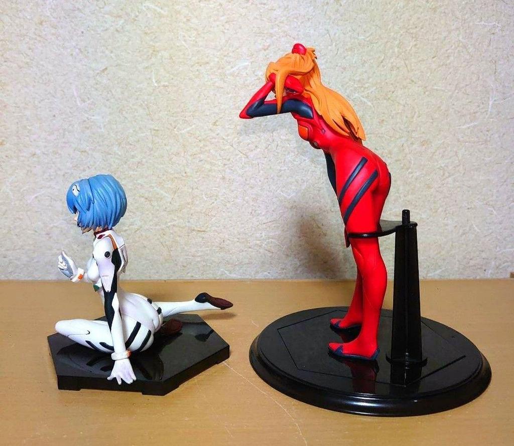 [USED] Evangelion Emotion Style Rei Ayanami Asuka Figure