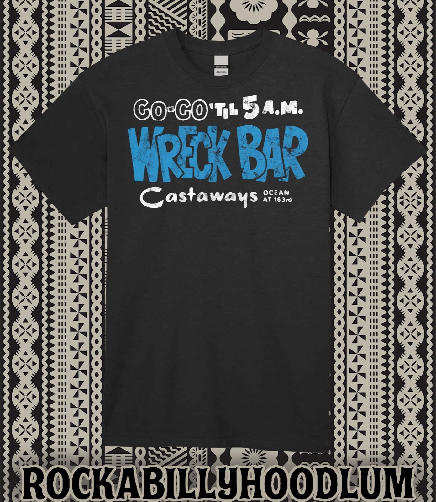Retro Tiki Art Tee T Shirt Cotton Mug Bar Restaurant The Wreck Bar Castaways XXXXL